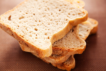 Homemade bread with olives