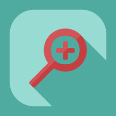 Fototapeta premium Flat modern design with shadow icon player