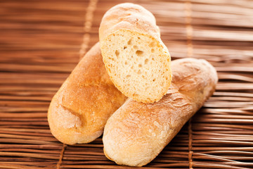 Homemade baguettes