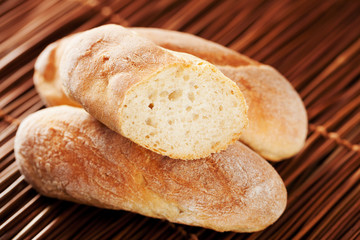 Homemade baguettes