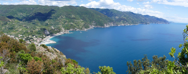 Naklejka na ściany i meble Coast of Liguria, Cinque Terre Italy