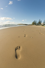 Beach footprints