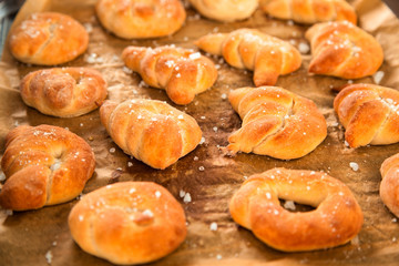Homemade pretzels