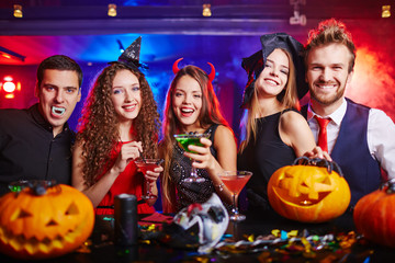 Halloween at nightclub