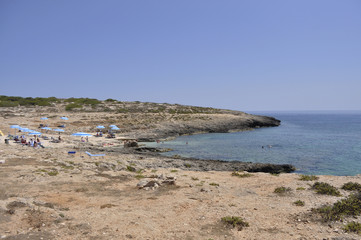 Fototapeta na wymiar Italy. Lampedusa. Cala Maluk