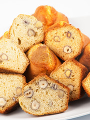 Muffins with hazelnut