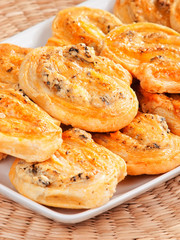 Salty pinwheel cookies