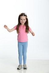 Portrait of a cute little girl