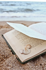 Book on the sand