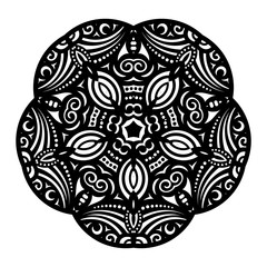 Vector Beautiful Deco Black Star