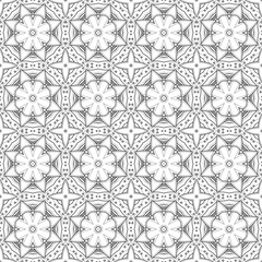 Vector Seamless Vintage Black and White Lace Pattern