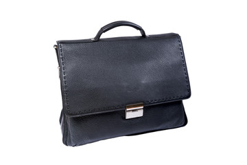 black bag on a white background