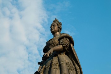 Fototapeta na wymiar Monument to Catherine the Great, established in park Revolution in Rostov - on - Don.