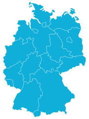 Fototapeta premium Deutschland Karte