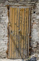 Old locked door in the old city