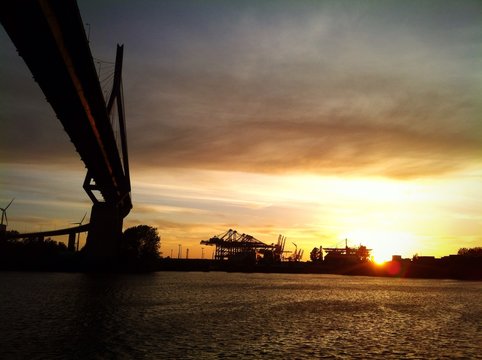 sunset on water 