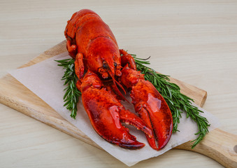 Boiled lobster