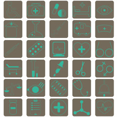 set of medical icons