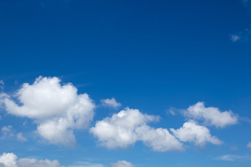 Clouds on blue sky