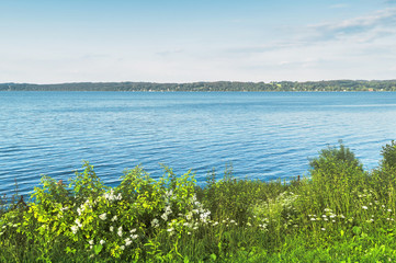 the grass by the lake in Germany