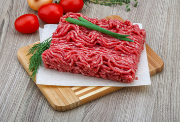Raw minced meat