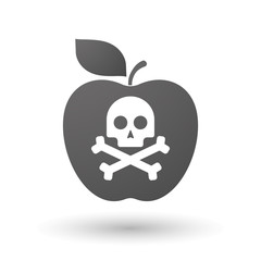 Apple icon with a skull