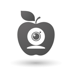 Apple icon with a web cam