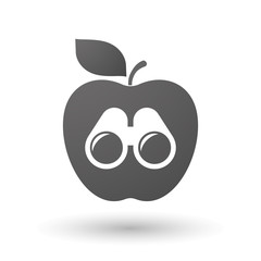 Apple icon with a binoculars
