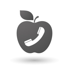 Apple icon with a phone