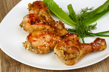 Grilled chicken legs