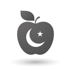 Apple icon with an islam sign