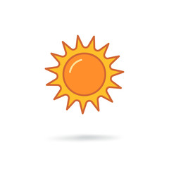 abstract sun icon