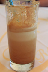 Crète, café frappé