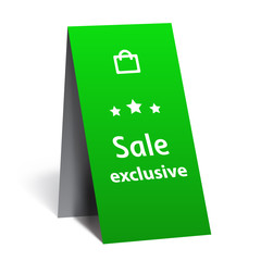Sale exclusive, promotion plate