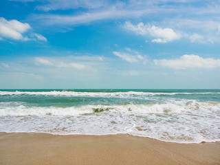 beautiful beach and tropical sea