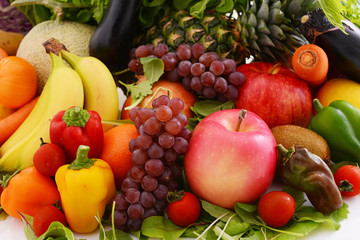 新鮮な野菜と果物