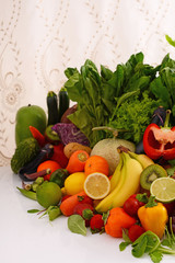 新鮮な野菜と果物