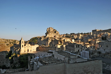 Obraz premium I Sassi di Matera al Tramonto, Basilicata
