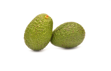 Avocado on a white background