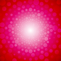 pink love background from small circles