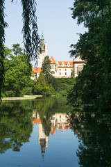 Obraz premium Pruhonice Castle is a historic building near Prague