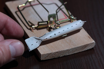 Drugs in a mousetrap cant dose syringe