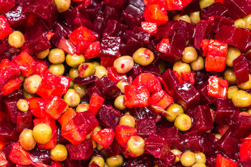Salad of beets and other vegetables