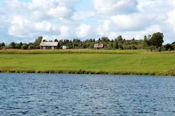 landscape water fishing people