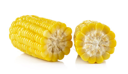 corn on white background