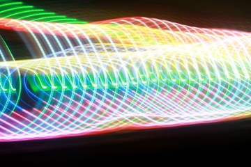 sfondo astratto di luci colorate in movimento