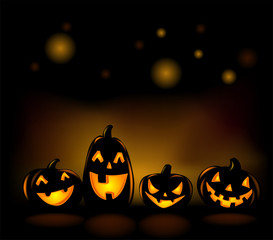 Laughing Halloween lanterns