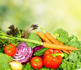 Fresh vegetables.