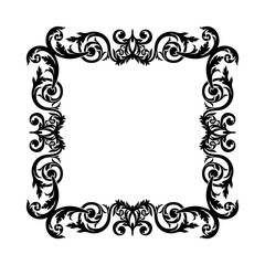 Victorian frame, vector