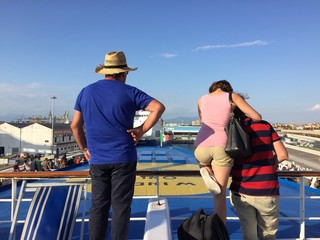 arriving to the port